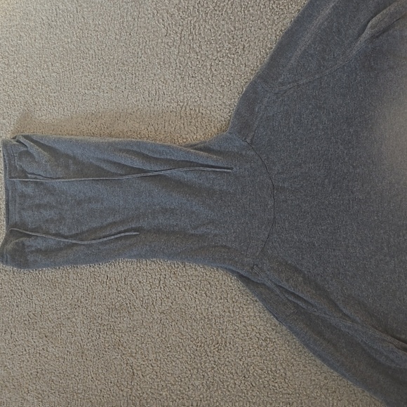 All Saints Gray Recovery Funnel Neck Sweater Size Medium - Picture 5 of 14